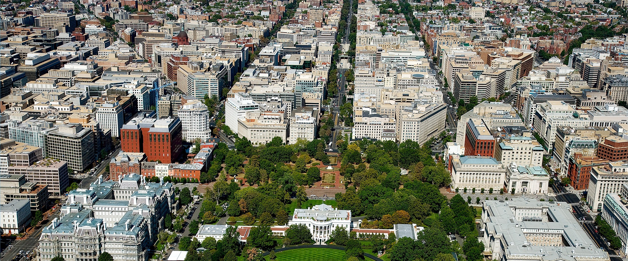 Washington DC aerial shot